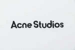 Acne Studios Embroidered Logo Patchwork T-Shirt White Front Brand