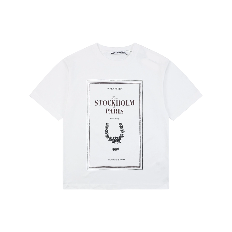 Acne Studios Laurel Letter Graphic T-Shirt Front view