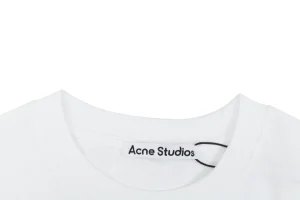 Acne Studios Laurel Letter Graphic T-Shirt Collar