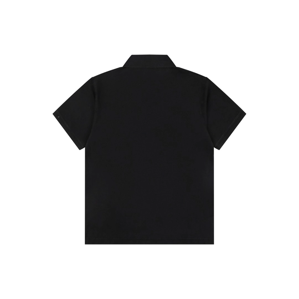 Acne Studios Logo Embroidered Polo T-Shirt Back view