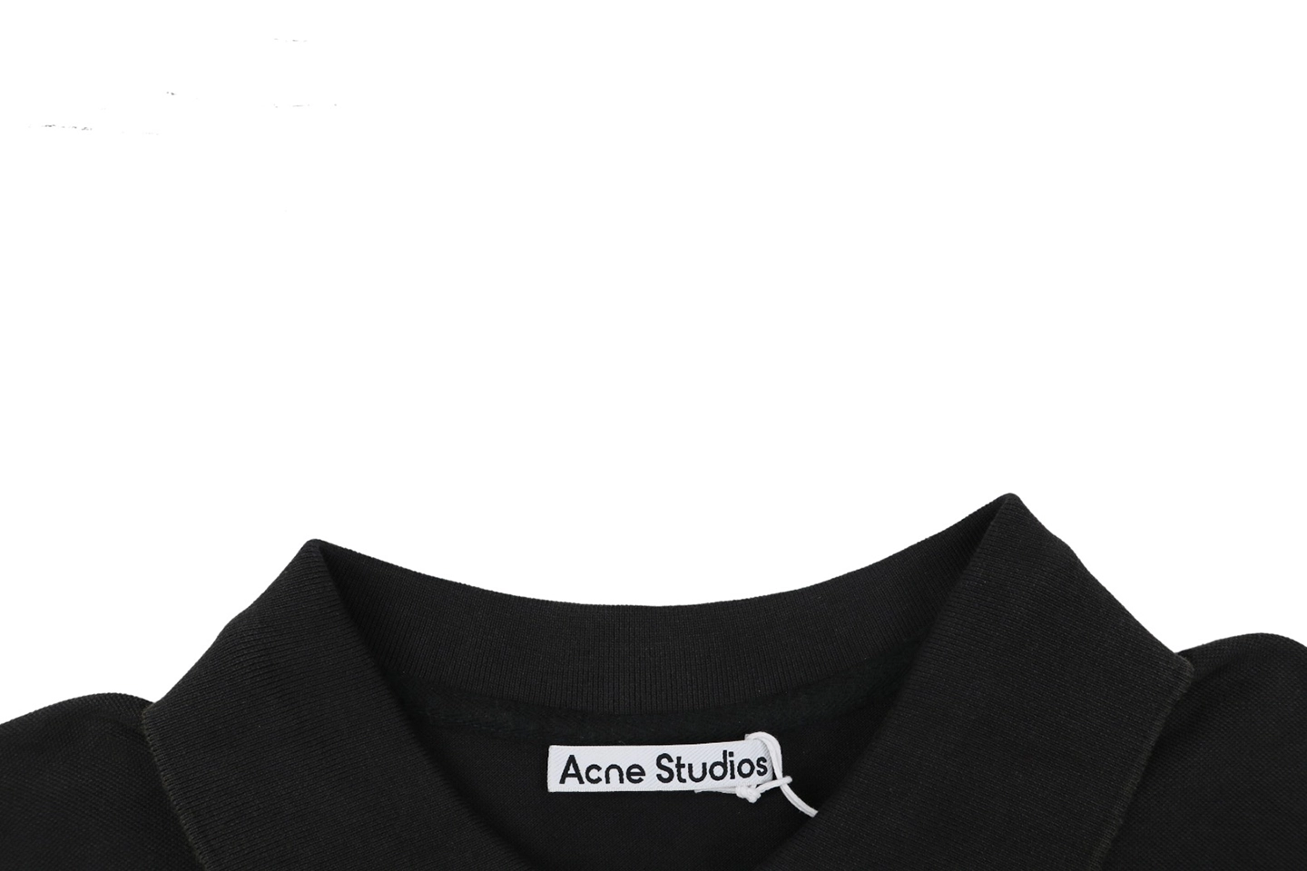 Acne Studios Logo Embroidered Polo T-Shirt Collar