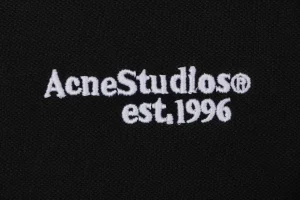 Acne Studios Logo Embroidered Polo T-Shirt Brand