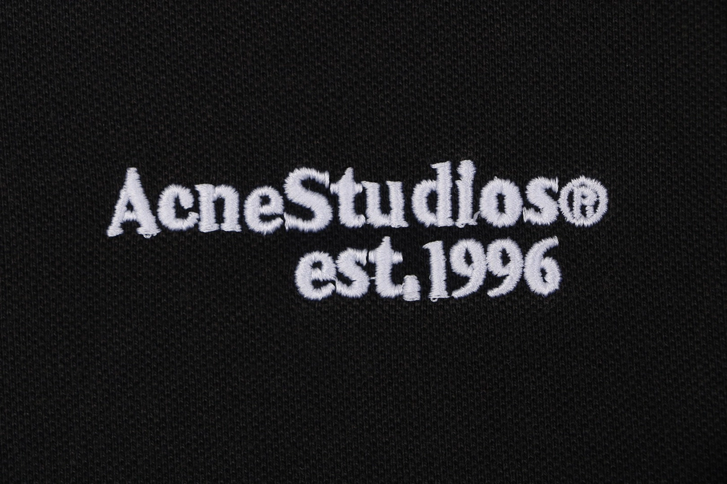 Acne Studios Logo Embroidered Polo T-Shirt Brand