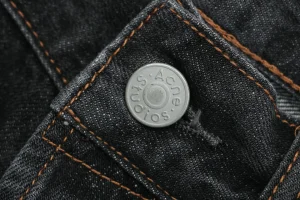Acne Studios Paint Splatter Washed Wide-Leg Jeans Button