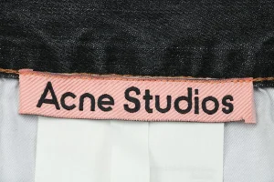 Acne Studios Paint Splatter Washed Wide-Leg Jeans Brand label