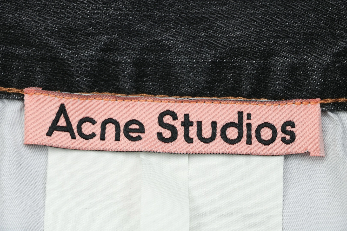 Acne Studios Paint Splatter Washed Wide-Leg Jeans Brand label