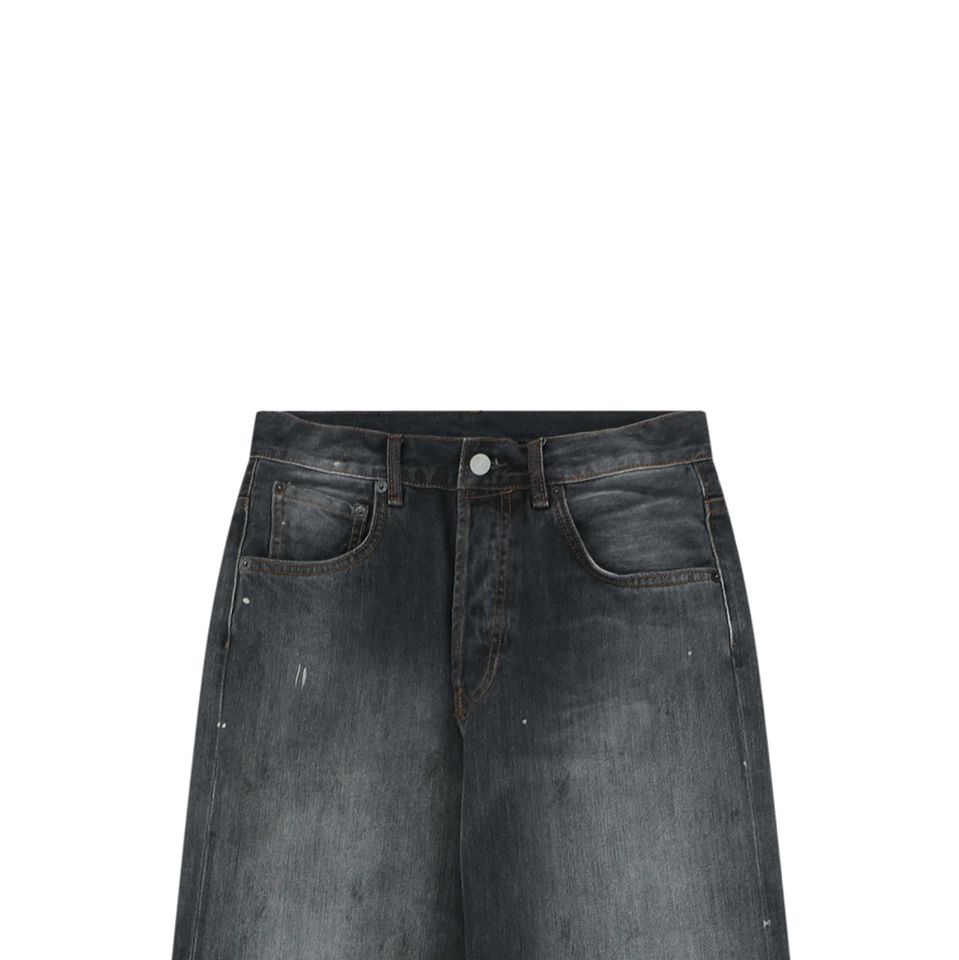 Acne Studios Paint Splatter Washed Wide-Leg Jeans
