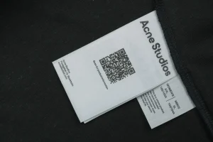 Acne Studios Stockholm 1996 Flocked Logo T-Shirt Wash label
