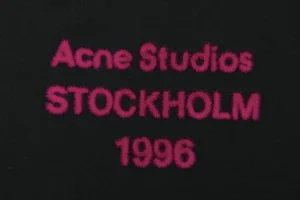 Acne Studios Stockholm 1996 Flocked Logo T-Shirt Front Print