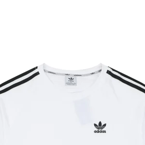 Adidas Originals 3-Stripes Shoulder T-Shirt White