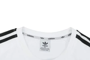 Adidas Originals 3-Stripes Shoulder T-Shirt White Collar