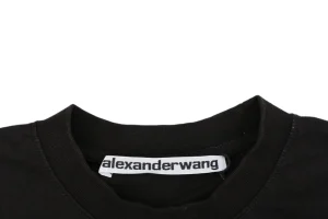Alexander Wang Layered Logo Print T-Shirt Collar