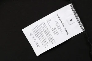 Alexander Wang Layered Logo Print T-Shirt Wash label