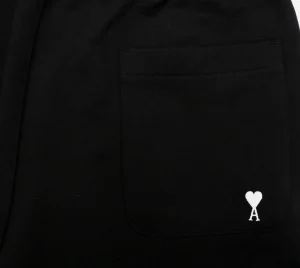 Ami Back Pocket Heart Embroidered Shorts