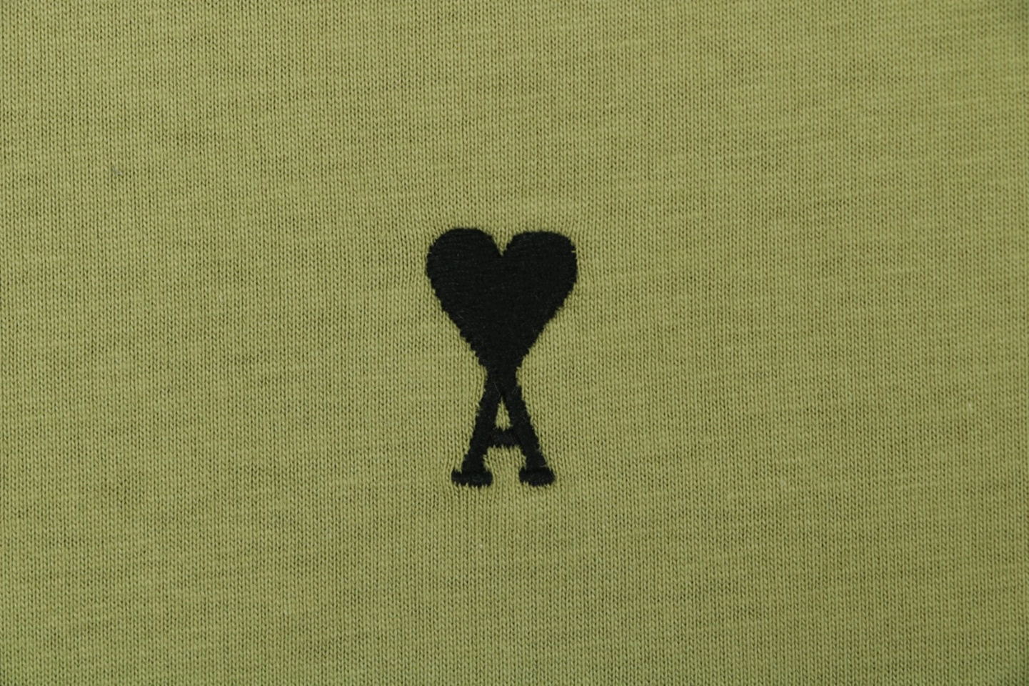 Ami Black Heart Embroidered T-Shirt Brand