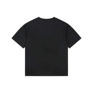 Ami Paris Playful Logo Embroidered T-Shirt Black Back view