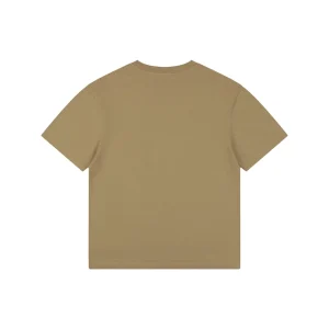 Ami Pixel Heart Embroidered T-Shirt Brown Back view