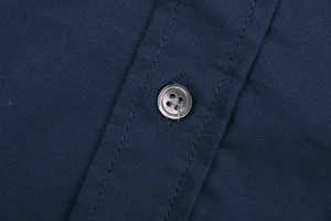 Ami Pocket Heart Embroidered T-Shirt Navy Button