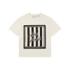Ami Striped Frame Signature Graphic T-Shirt