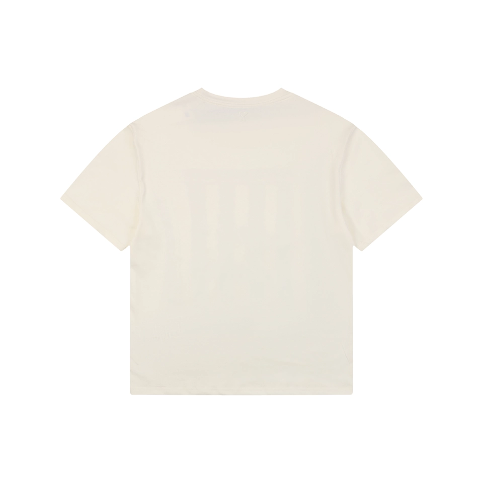 Ami Striped Frame Signature Graphic T-Shirt Back view