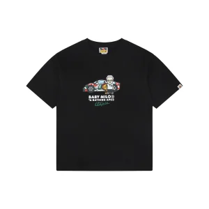 BAPE × Pagani BABY MILO Graphic T-Shirt Black Front view