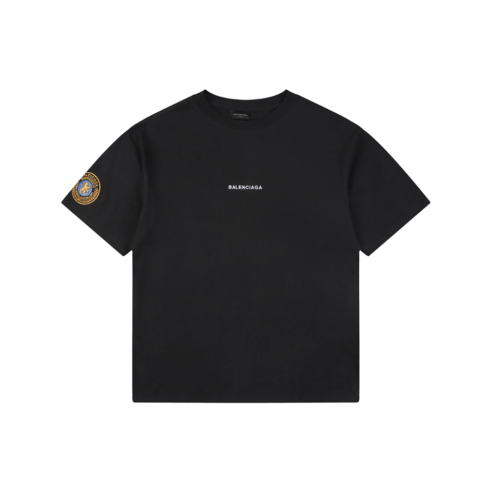 Balenciaga Double Lion Crest T-Shirt Front view