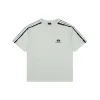 Blcg Double Ring Contrast Stripe T-Shirt (Grey/Black)