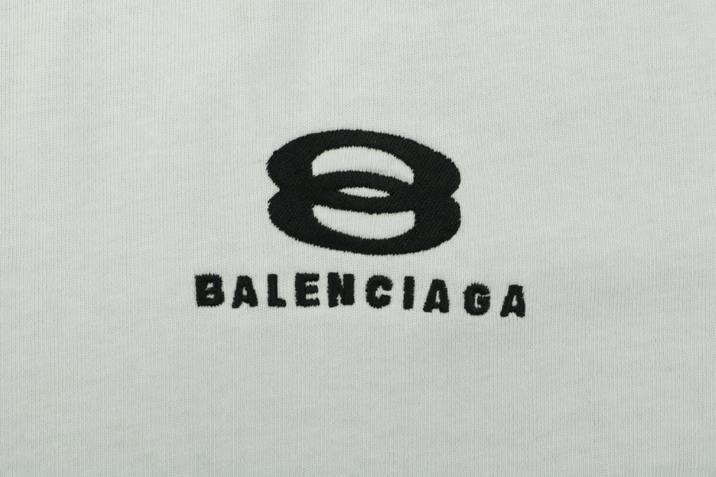 Balenciaga Double Ring Contrast Stripe T-Shirt Grey Brand