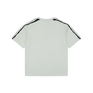 Balenciaga Double Ring Contrast Stripe T-Shirt Grey Back view