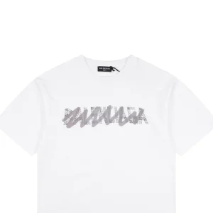 Balenciaga Graffiti Overlay Logo T-Shirt White