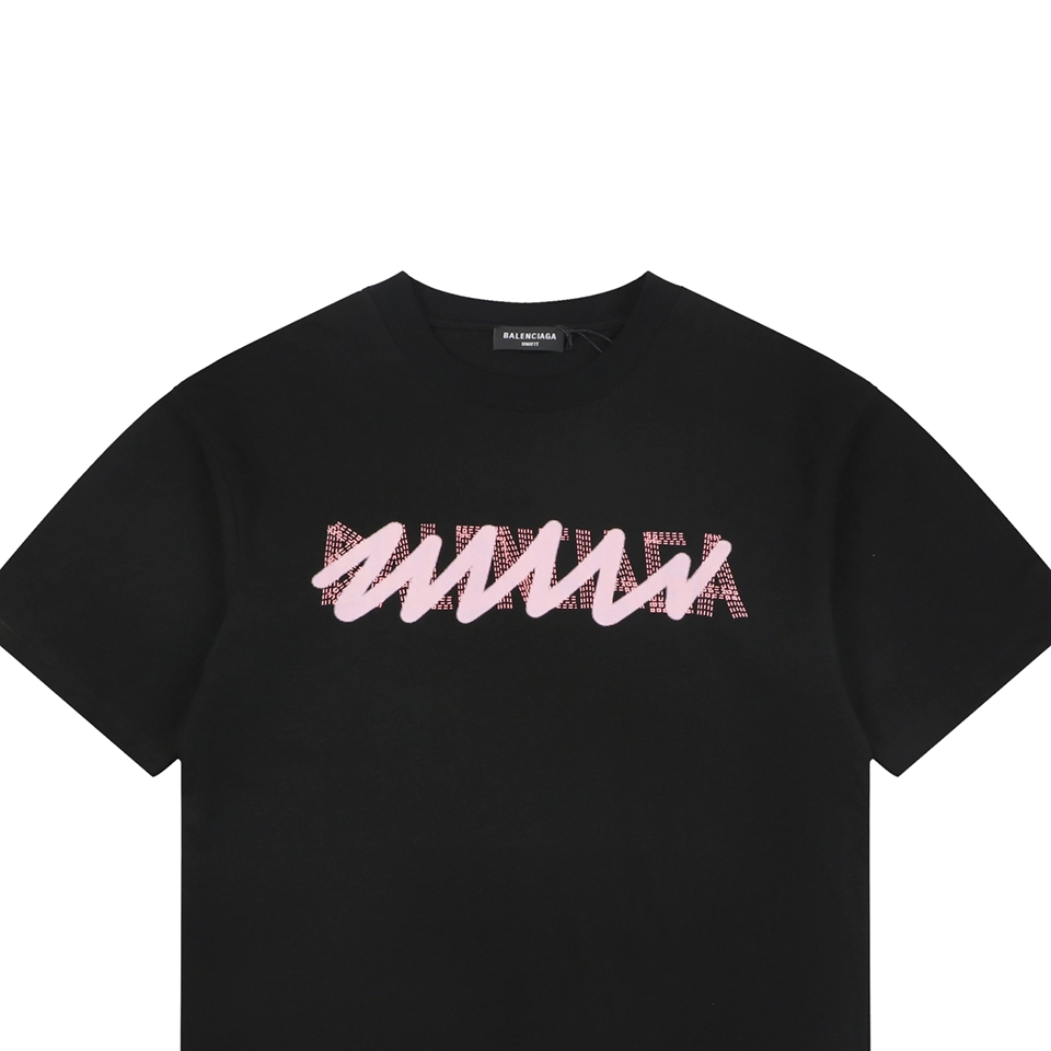 Balenciaga Graffiti Overlay Logo T-Shirt Black