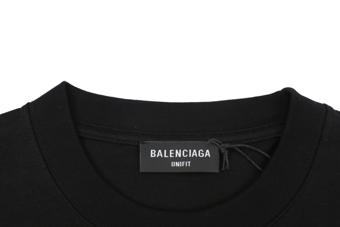 Balenciaga Graffiti Overlay Logo T-Shirt Black Collar