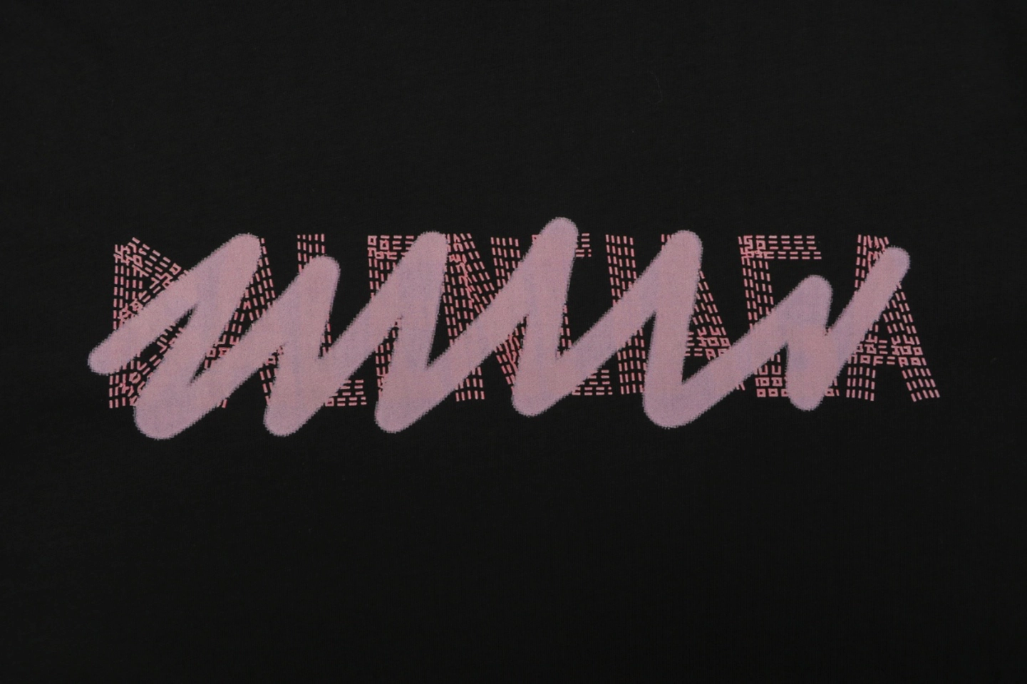 Balenciaga Graffiti Overlay Logo T-Shirt Black Front Print