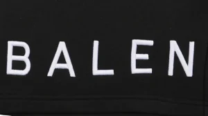 Balenciaga Hem Logo Embroidered Sweat Shorts Brand