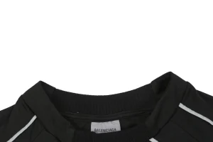 Balenciaga Laurel Crest Reflective Sports T-Shirt Collar