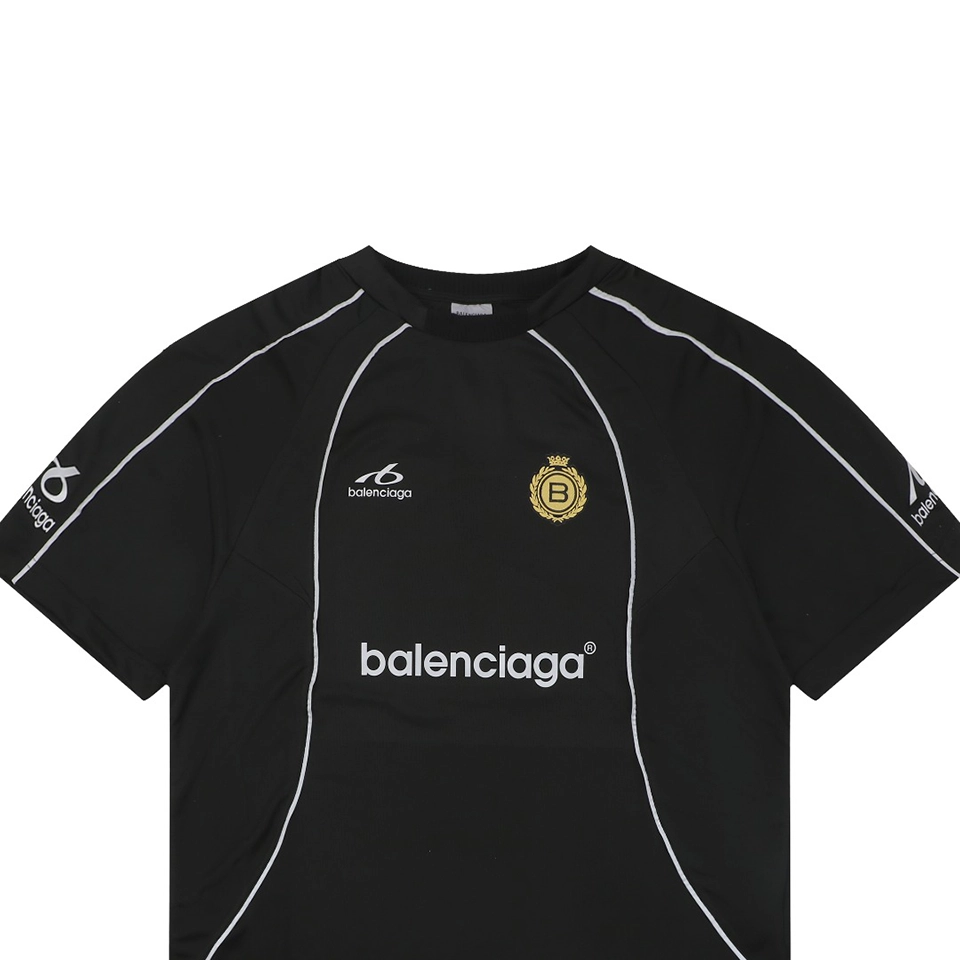 Balenciaga Laurel Crest Reflective Sports T-Shirt