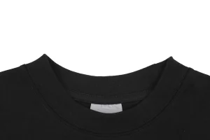 Balenciaga Layered Sticker Print T-Shirt Black Collar