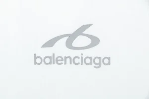 Balenciaga Reflective Ring Logo T-Shirt Front Print