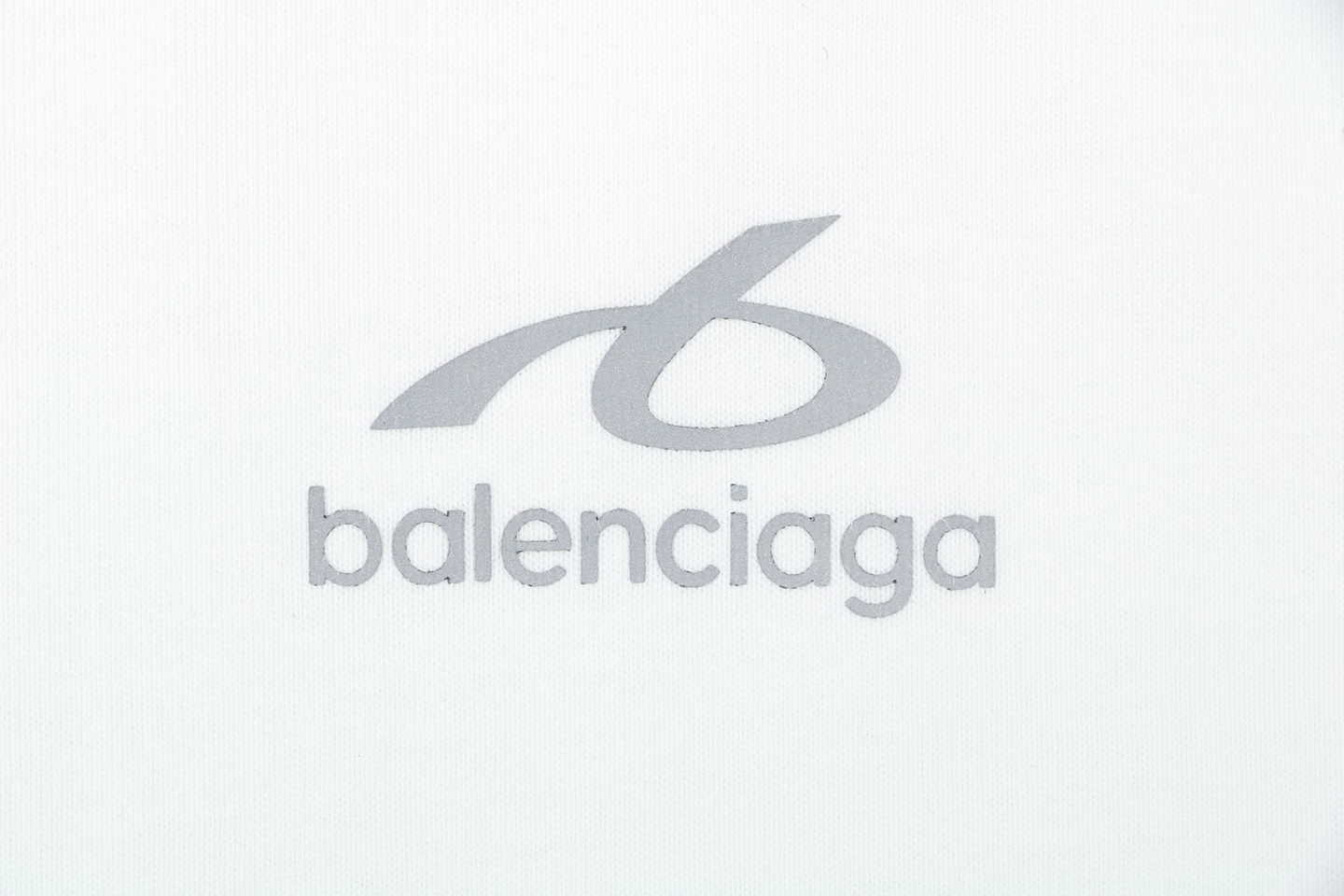 Balenciaga Reflective Ring Logo T-Shirt Front Print
