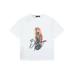 Balenciaga Signature Statue Graphic T-Shirt Front view