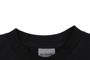 Balenciaga Street Scene Graphic T-Shirt Collar