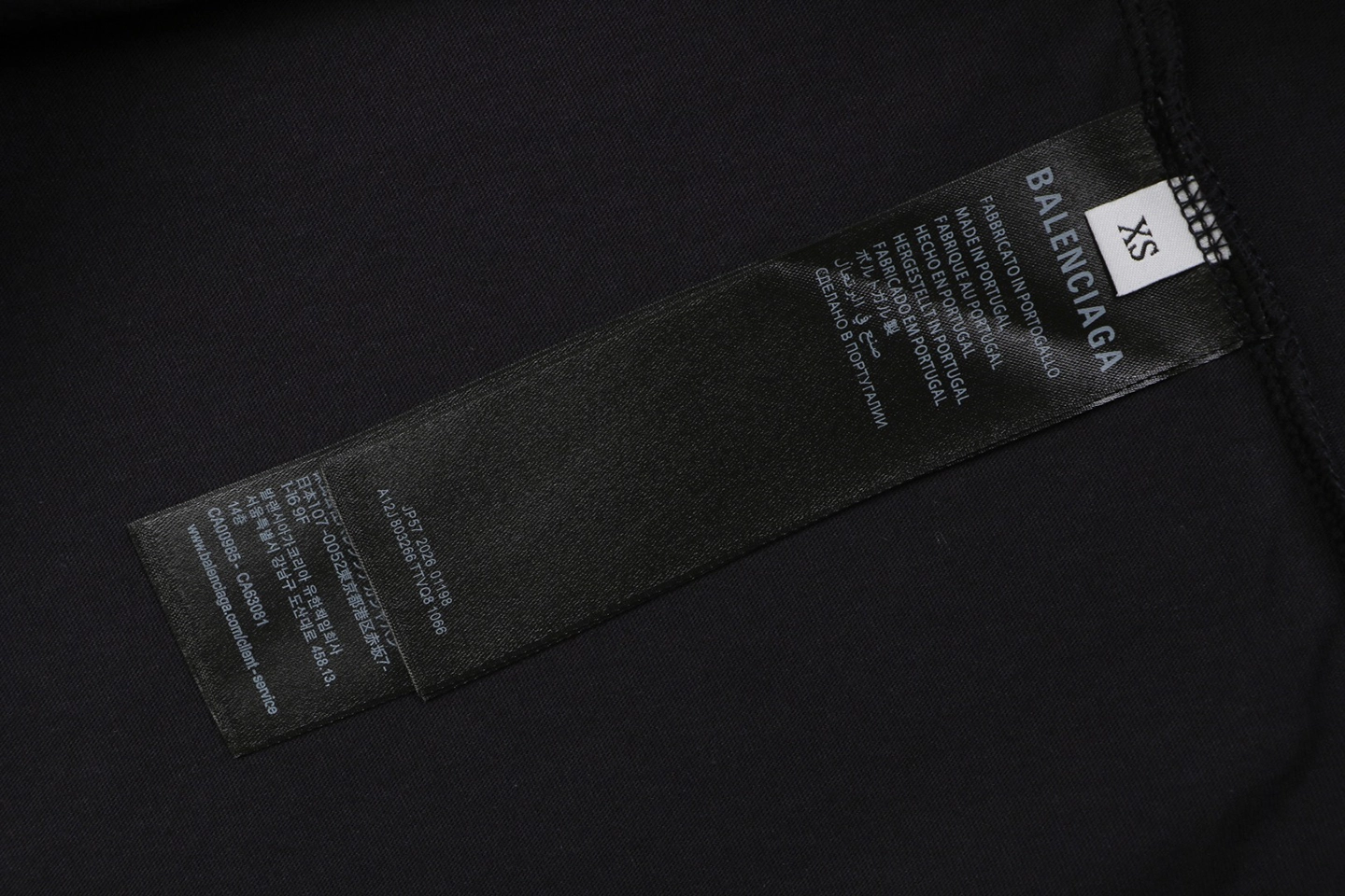 Balenciaga Street Scene Graphic T-Shirt Wash label