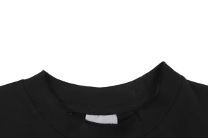 Balenciaga Sunset Distressed Graphic T-Shirt Collar