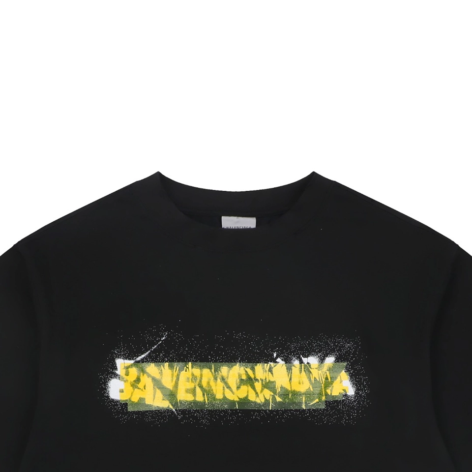 Balenciaga Tape Blur Logo T-Shirt