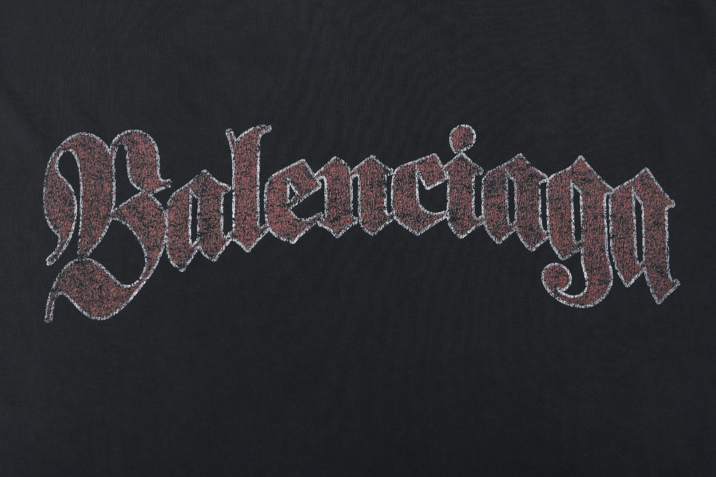 Balenciaga Vintage Crest Print T-Shirt Back Print