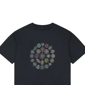 Balenciaga Vintage Crest Print T-Shirt