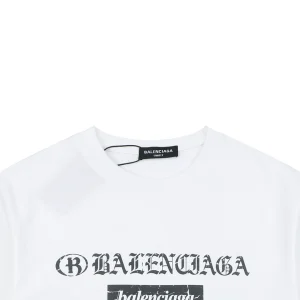Balenciaga Vintage Multi Logo Graphic T-Shirt