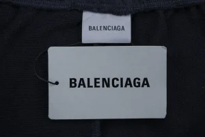 Balenciaga WFP White Logo Sweat Shorts Brand label