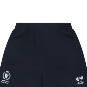 Balenciaga WFP White Logo Sweat Shorts