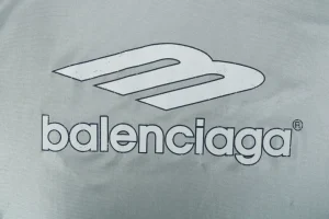 Balenciaga Woven Collar Racing Jersey T-Shirt Grey Brand